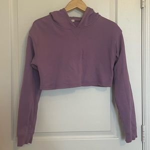 Lululemon All Yours Cropped Hoodie- Size 6, Purple